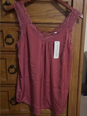 Soft Surroundings Rose Lace-TrimTank